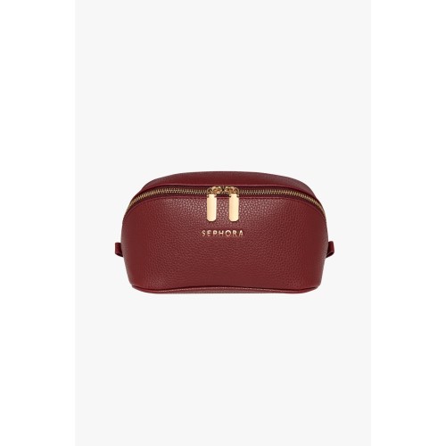 Faux Leather Cosmetic Bag